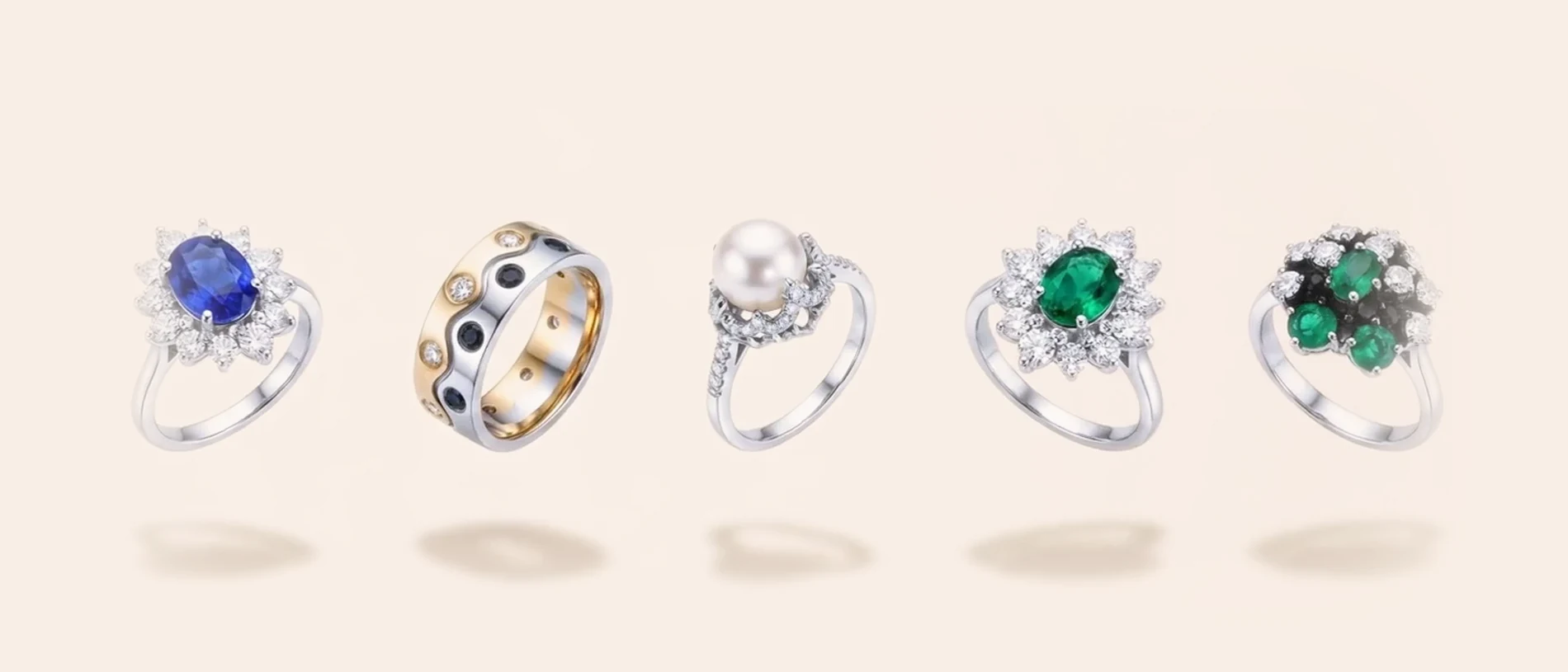 Los cinco anillos de la colección